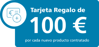 Tarjeta regalo de 100 euros por cada producto contratado